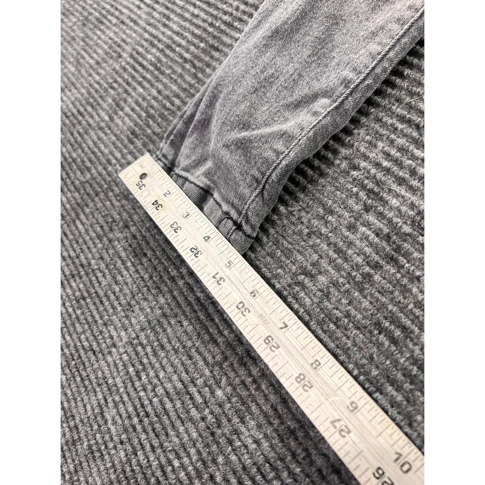 True Religion Jeans Youth 7 Geno Relaxed Slim Gray Wash Black Stitch - Picture 6 of 12